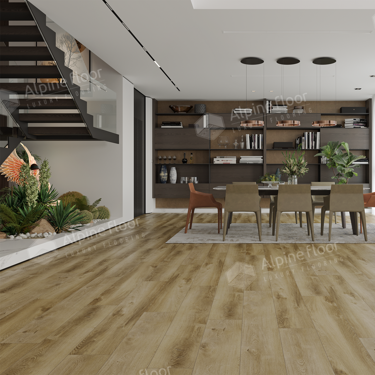 Кварцвинил Alpine Floor Премиум 12 (Premium12) ECO 24-5 Дуб Серена