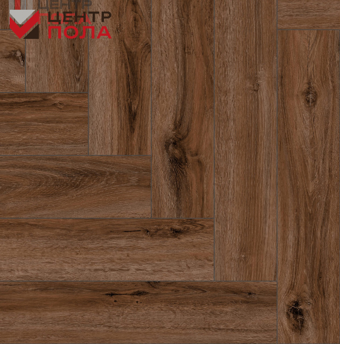 Кварцвинил The Floor Herringbone P1005 Portland Oak HB