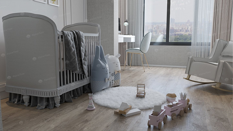 Кварцвинил Alpine Floor Гранд Секвойя 3,5 мм (Grand Sequoia Light) Eco 11-901 Карите