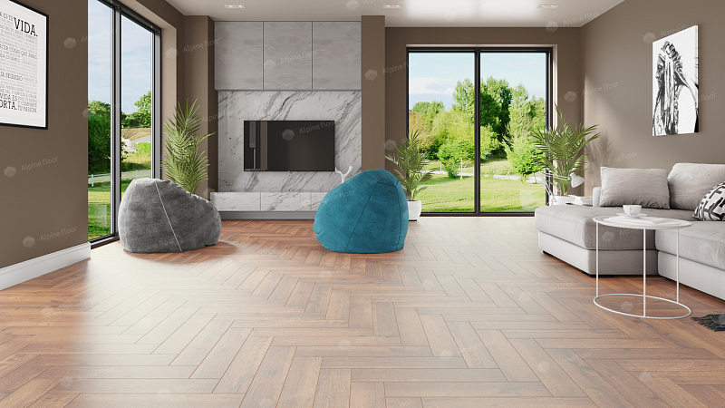 Кварцвинил Alpine Floor Премиальный паркет (Parquet Premium) Eco 19-2 Дуб Royal