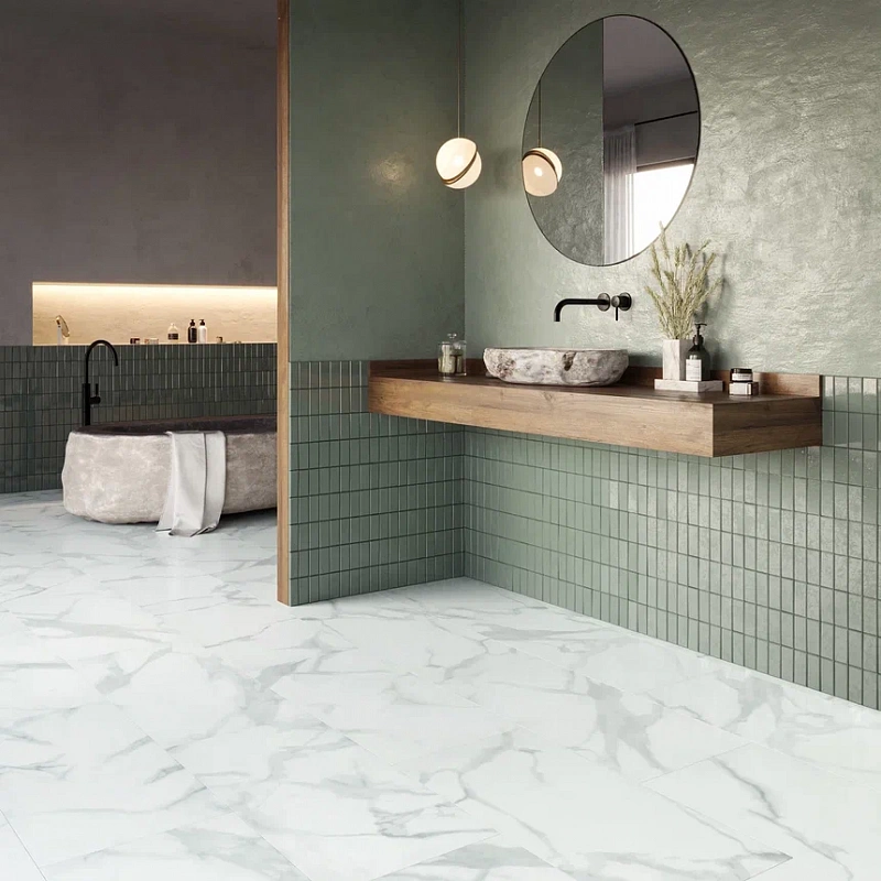 Кварцвинил Invictus Primus Click Tile XL Pure Marble - Snow