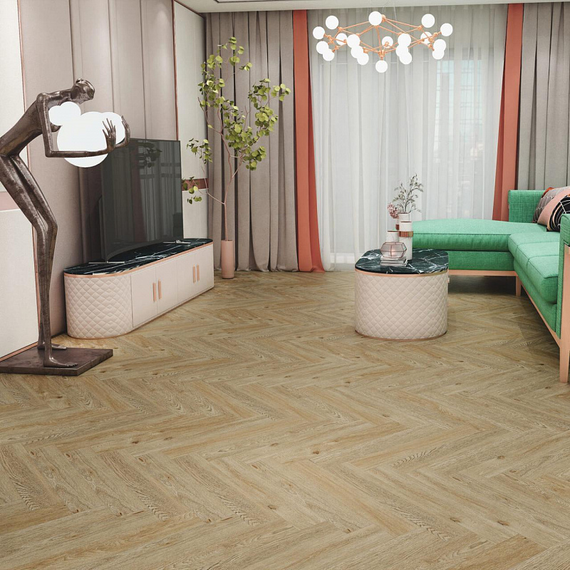 Ламинат Skalla Wood Herringbone HR 1020 Дуб Биркенес
