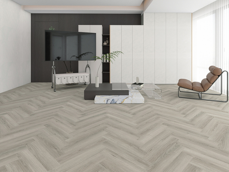 Кварцвинил CM Floor Parkett 41 Дуб Дымчатый