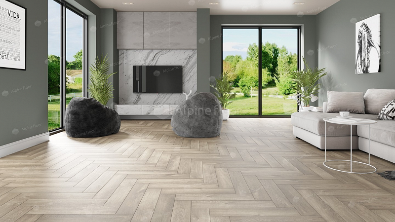 Кварцвинил Alpine Floor Parquet Lvt Eco 16-5 Дуб Натуральный Отбеленный