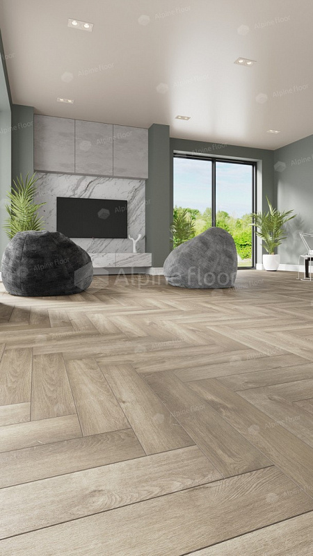 Кварцвинил Alpine Floor Parquet Lvt Eco 16-5 Дуб Натуральный Отбеленный