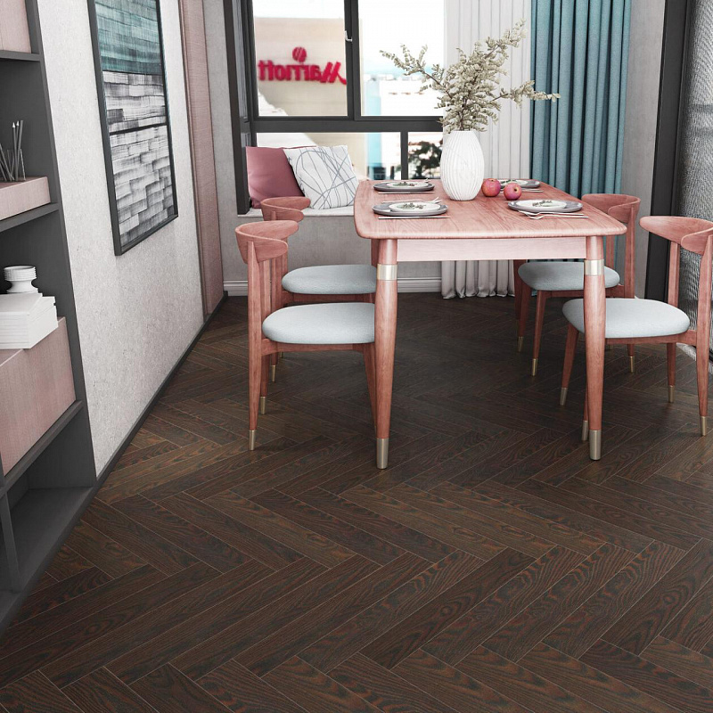 Ламинат Skalla Wood Herringbone HR 1024 Дуб Руан