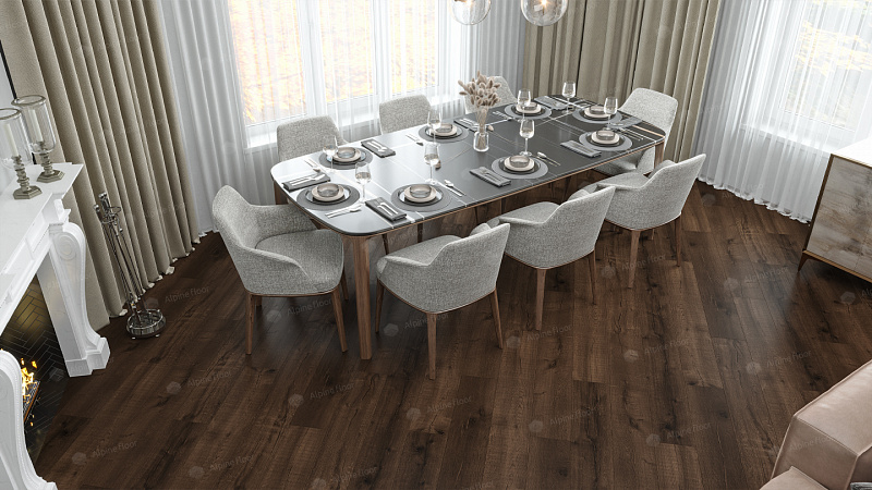 Кварцвинил Alpine Floor Real Wood Eco 2-2 Дуб Мокка